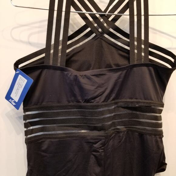 NEW Cross Front Black Swimsuit  Womens Sexy Bathing Suit Size 16 - Picture 5 of 12